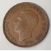 AUSTRALIA 1946 .ONE 1 PENNY . ERROR . RARE PLANCHET FLAW